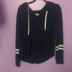 navy blue sweatshirt